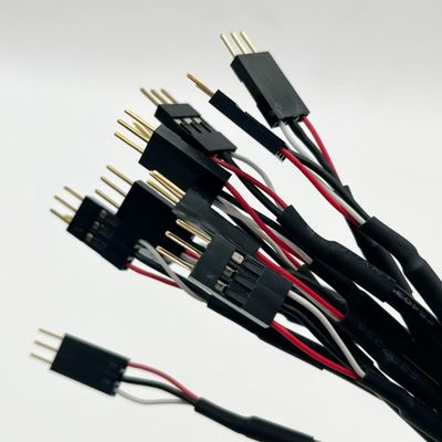 Tùy chỉnh 2.54mm Dupont Line nam nữ jumper dây buộc dây Dupont cáp 15cm Đen