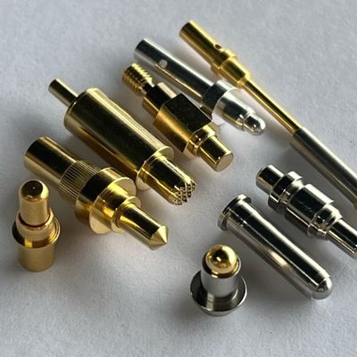 Pogo Pin Connector Spring 1A 3A 10A Vàng đồng M8 M4 M3 M2 Vòng trục dẫn dây thử nghiệm