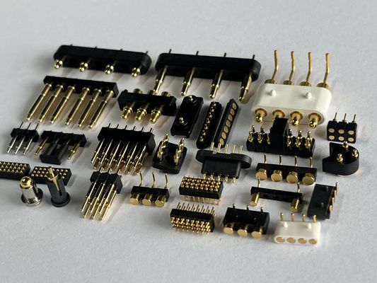 Đầu nối Pogo từ tính lò xo SMT SMD tùy chỉnh 2 4 5 6 8 10MM chân C6801 với lò xo SUS304