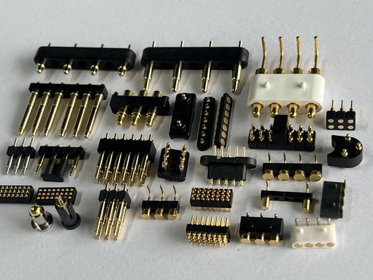 Đầu nối docking chân Pogo loại SMT 4pin 10pin 12pin tiếp xúc lò xo với độ bền cao và khả năng chống sương muối