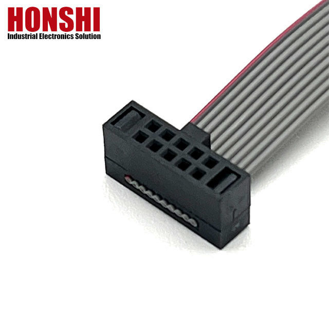 10 Pin Xám Cáp Flat Connector Ribbon Pitch 1.27mm IDC Cáp 10u "Vàng