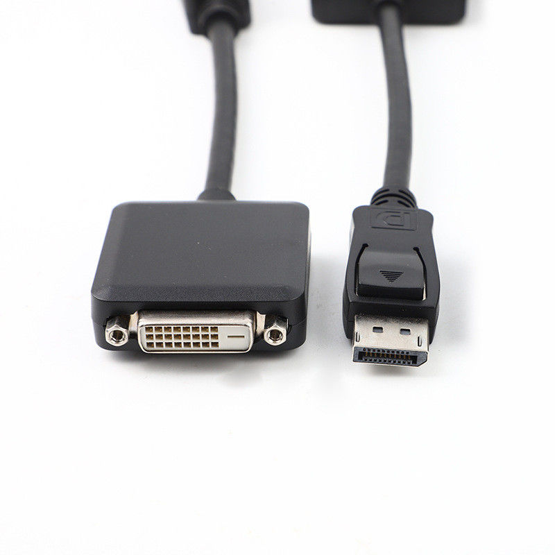 DP Đàn ông đến DVI Đàn bà Adapter Cable 200mm vàng Palted cho PC TV kết nối điện tử