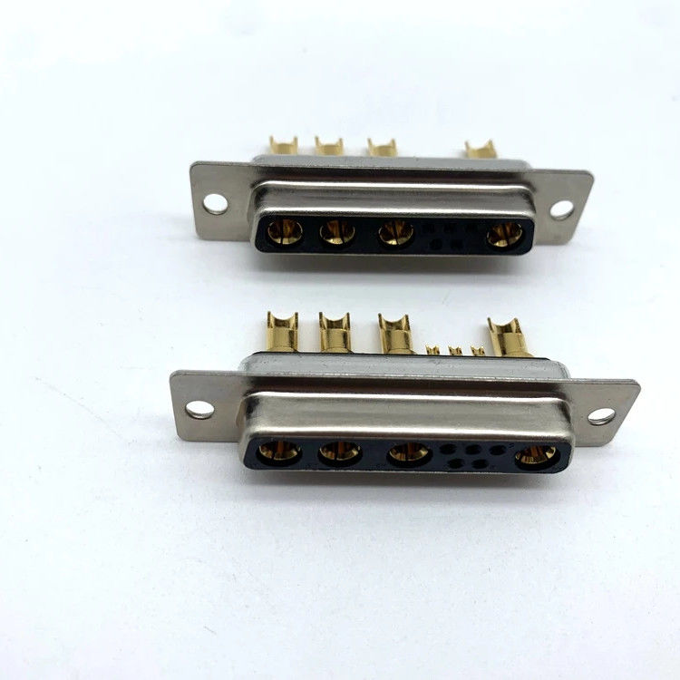 Động cơ D SUB Power Connector 9W4 nữ Solder đồng C3604 cho cáp