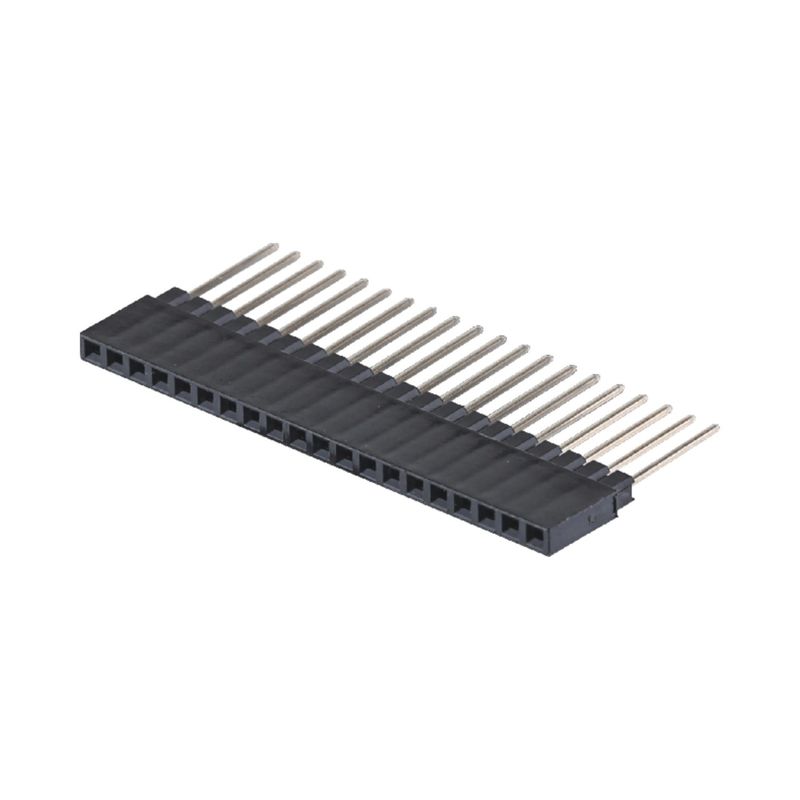 Đơn hàng 180 độ 40P phụ nữ đầu đầu kết nối 2.54mm Pitch 8.5mm chiều cao nhựa