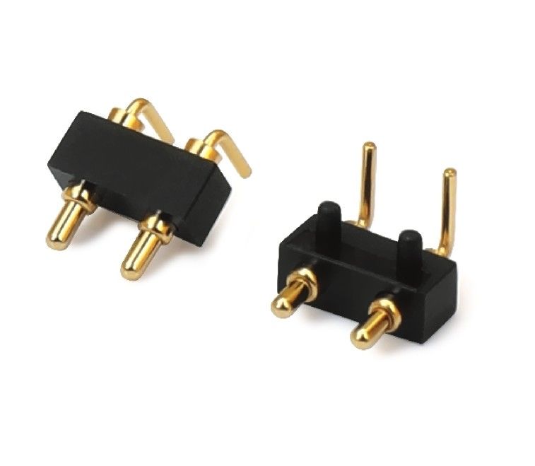 3.0mm 2pin Đàn ông Pogopin Đơn hàng góc phải Dip Pogo Pin kết nối chống nước