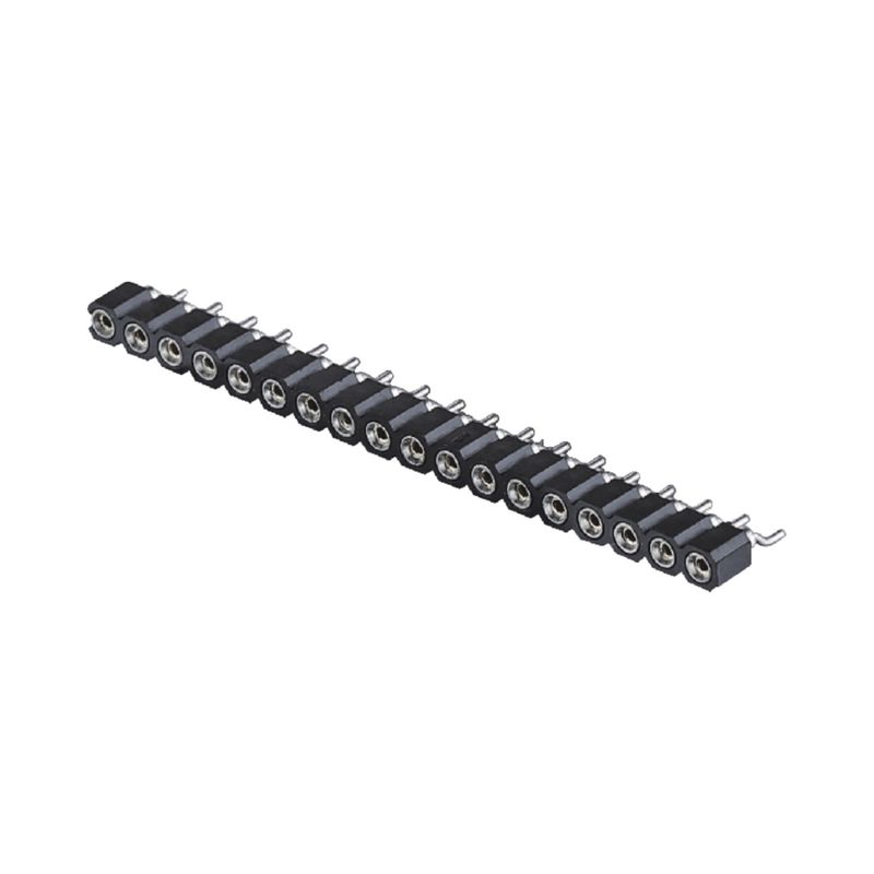 2.54mm Máy phụ nữ đầu trang góc phải SMT SMD đơn hàng 1-40pin PCB Connector