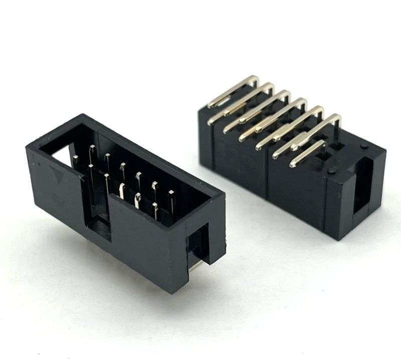 Đường góc phải hộp tiêu đề kết nối DIP PCB DC3 12 chân tiêu đề 2.54mm Pitch