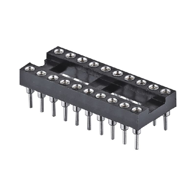 2.54mm nữ đầu pin tròn 8 pin 10 pin 18 pin 28 pin 32 pin 40 pin ổ cắm IC