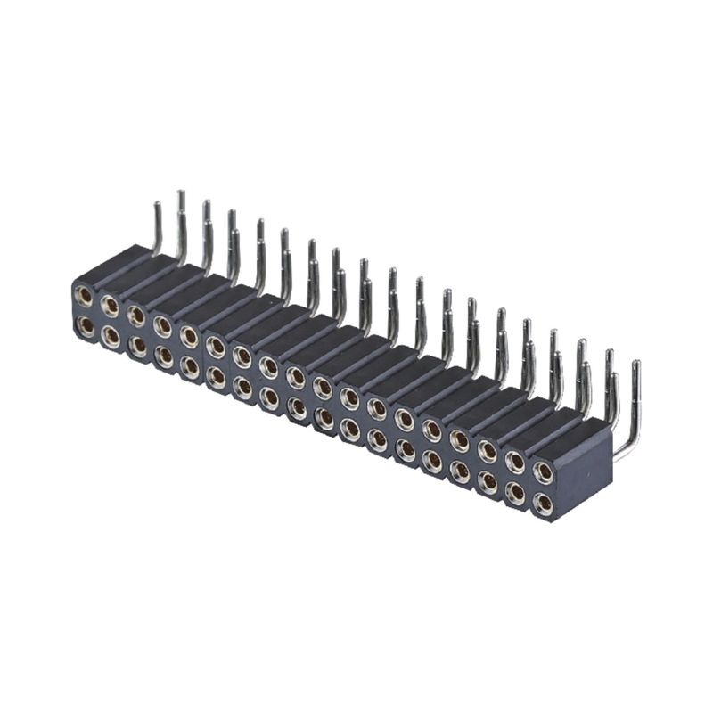 PCB kết nối máy phụ nữ tiêu đề 2.54mm H7.0mm góc phải hai hàng 2-80pin