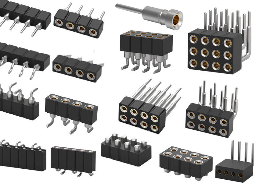 Dòng PCB vòng Pin đầu đầu nối đầu máy nữ 1.27mm 2.0mm 2.54mm