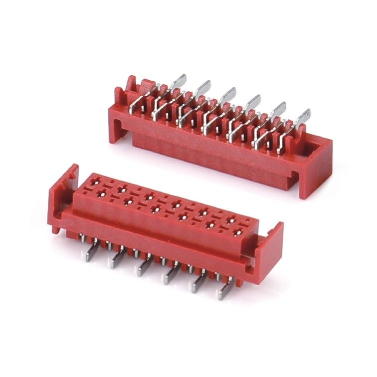 1.27mm Red IDC Socket Micro Match IDC 4/6/8/10/12/16/20/24 pin SMT Connector nữ