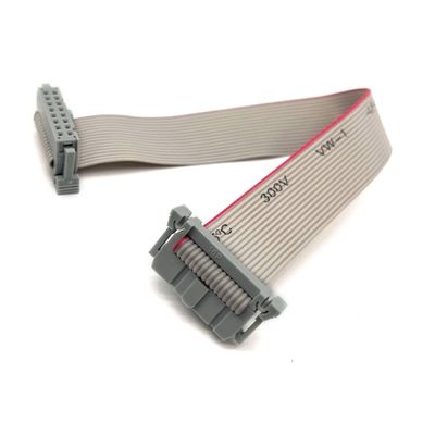 16 Pin Flat IDC Ribbon Cable Harness PVC Polyester 2.54mm Điện 10cm