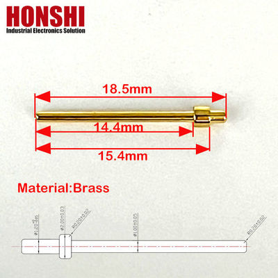 Kết nối máy móc pin 2.0x18.5mm mạ vàng pin đầu cuối đồng pin điểm liên lạc
