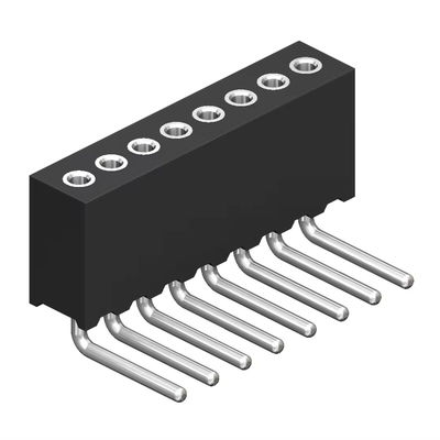 1.27mm Máy gia công đầu phụ nữ H4.1 Vòng hàng đơn góc phải đầu ghim nữ
