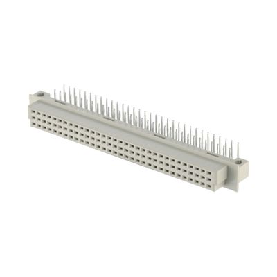 2.54mm DIN 41612 kết nối 64 Pin góc phải pin nữ thông qua lỗ 3 hàng kết nối