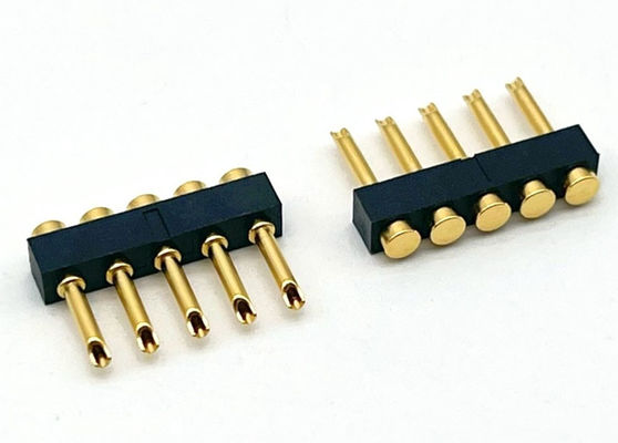 2.54mm Pitch Pogo Pin Connector Solder Type nữ Pogo Pin 1x05P