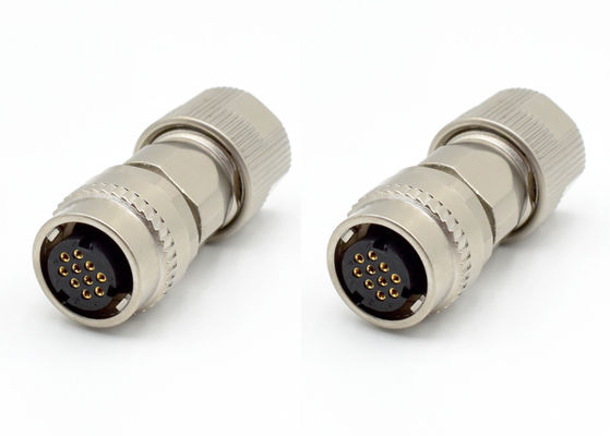 Một cảm ứng khóa phụ nữ vòng dây kết nối IP67 2P 10P thẳng dây hàn cắm