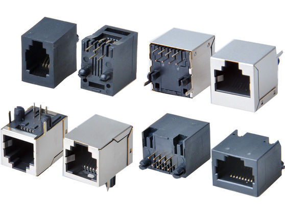 8p8c RJ45 Ethernet Connector 1x1 Cổng nữ RJ45 Jack không có nam châm