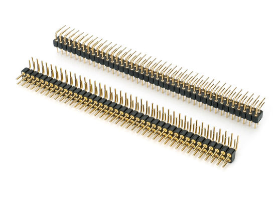 2.0mm Nam đầu pin tròn nối PCB hai hàng đầu pin máy
