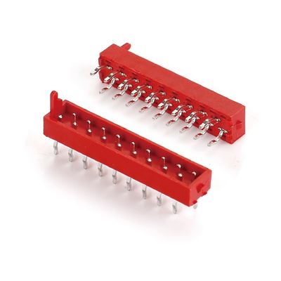 2.54mm Pitch IDC Plug PCB Connector thẳng TYPE Micro Match Cáp đỏ Cáp nam