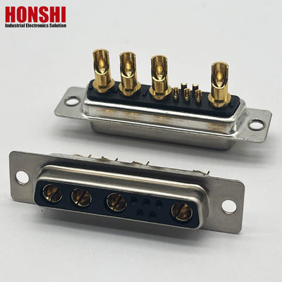 D-SUB 9W4 Phụ nữ pin vàng hàn dây loại kết nối 10A 20A 30A 40A