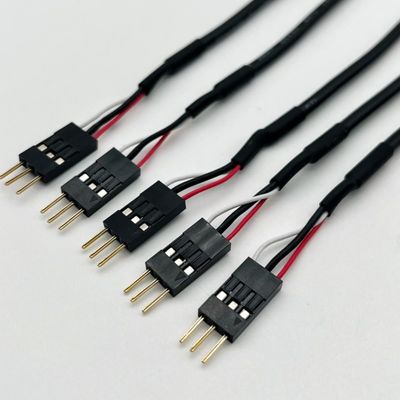 Tùy chỉnh 2.54mm Dupont Line nam nữ jumper dây buộc dây Dupont cáp 15cm Đen